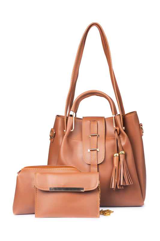 Premium 3-in-1 Shoulder Bags - 086 Crafted with High-Quality PU Leather for Superior Quality